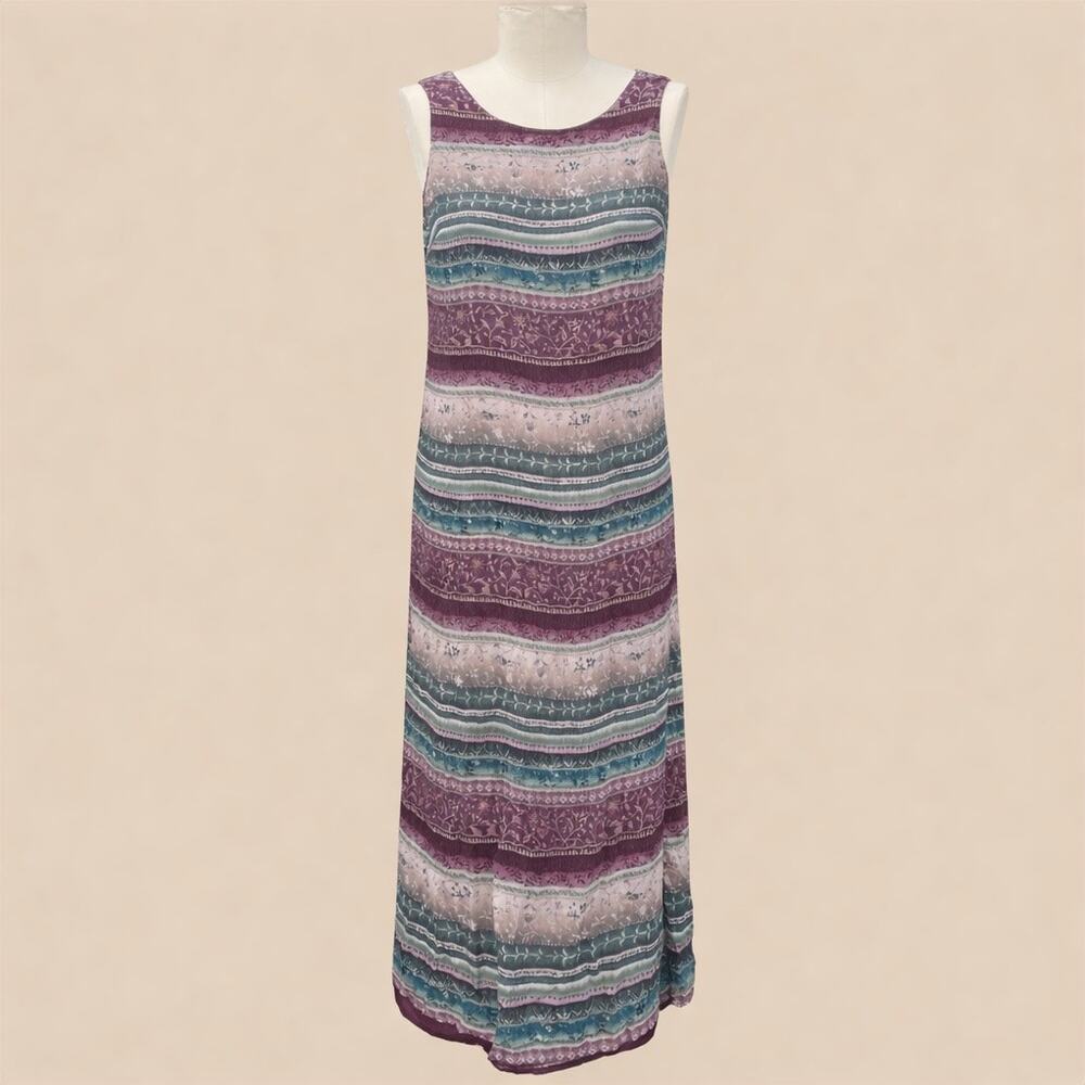 VALERIE STEVENS Silk maxi dress 6p